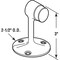 Prime-Line Door Floor Stop with 2-1/4 in. Diameter, Brushed Chrome/Plated Brass Single Pack J 4603 - alternate 2
